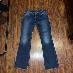 Silver boot cut jeans